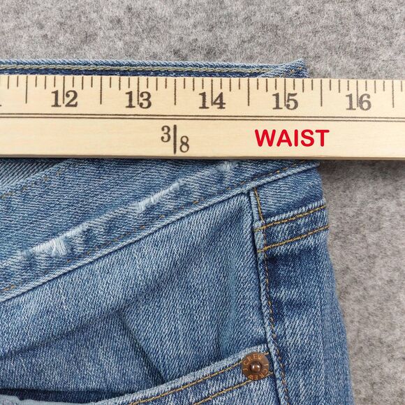 J.Crew Jeans Womens Sz 28 Ankle Toothpick Skinny Stretch Distressed Y2K Low Rise - Picture 4 of 12